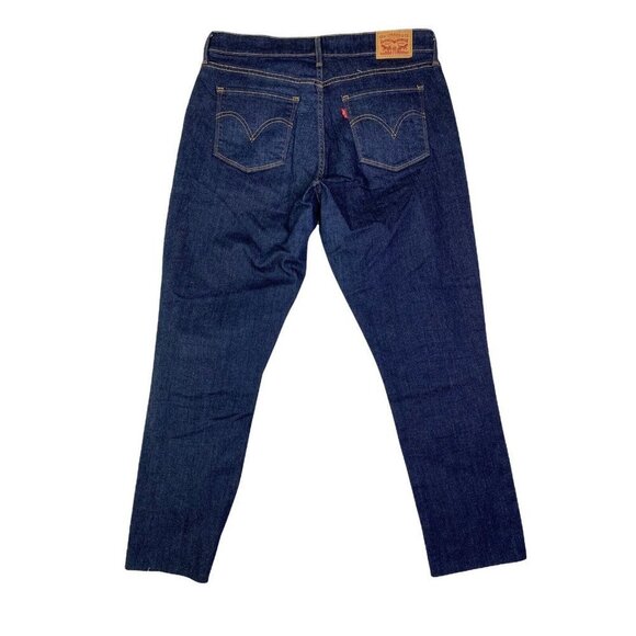 Levi's Women's Classic Mid Rise Skinny Ankle‎ Jeans, Dark Lapis Blue SZ 14 - Picture 5 of 10